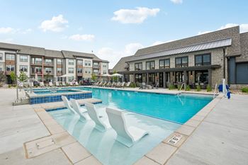 Resort-style swimming pool